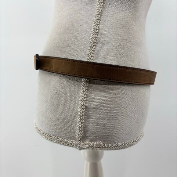3-D Belt Co Womens Large Western Skinny Brown Leather Belt 3D main image 13